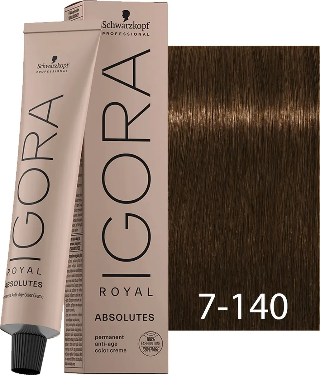 Schwarzkopf Igora Royal Absolutes 7-140 Permanent Haarkleur 60ml