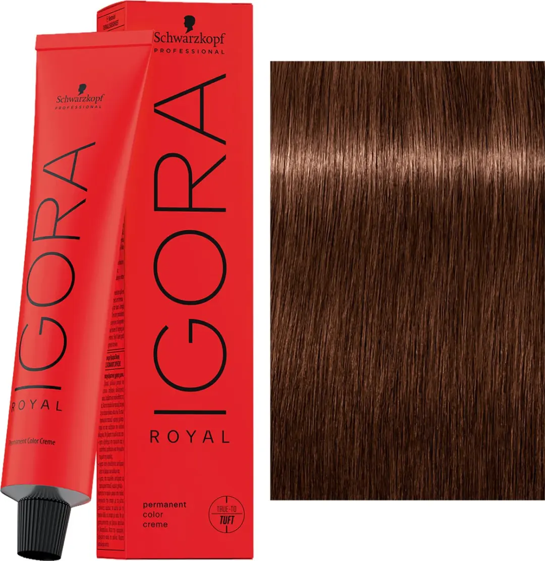 Schwarzkopf Igora Royal 60ml Kleurspoeling 6-68 - Grijs Highlights