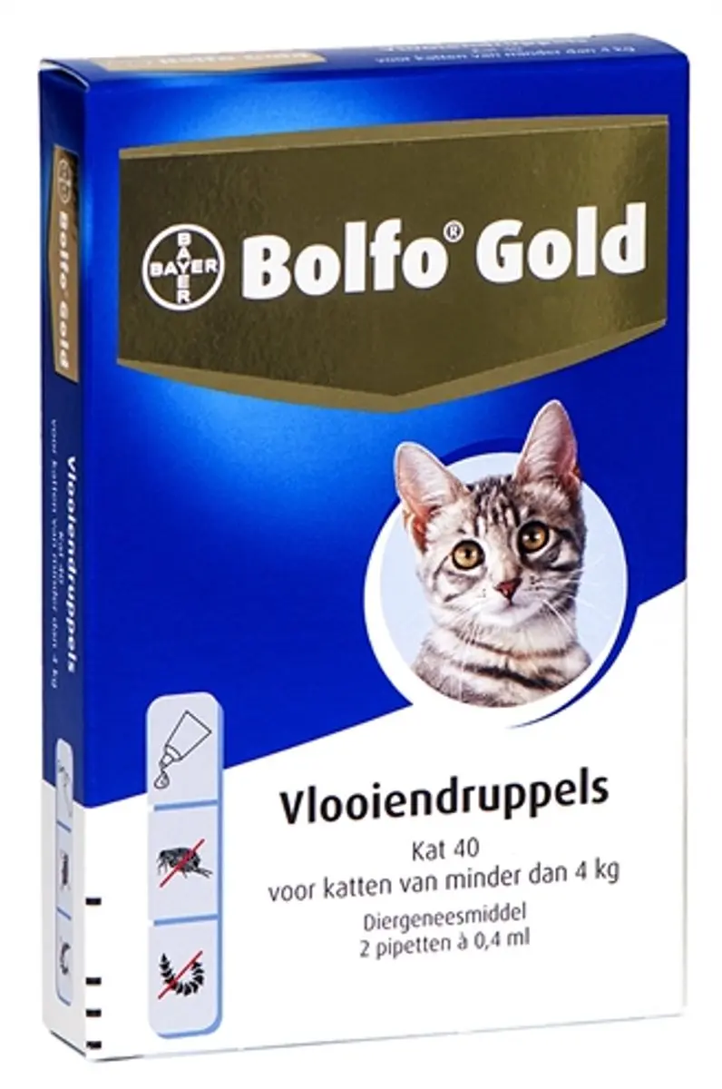 Bolfo Elanco Vlooiendruppels Kat - 2 Pipetten - afbeelding 3 van 4