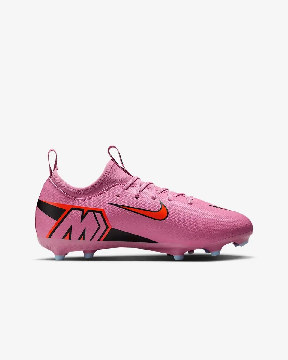 Nike Mercurial Vapor 16 FG/MG Voetbalschoenen Junior FQ8392-600 - 36 - Roze/Rood/Lichtblauw/Zwart - afbeelding 2 van 6