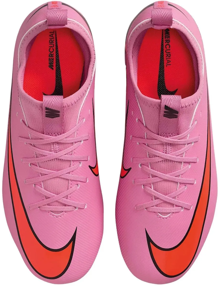 Nike Mercurial Vapor 16 FG/MG Voetbalschoenen Junior FQ8392-600 - 36 - Roze/Rood/Lichtblauw/Zwart - afbeelding 6 van 6