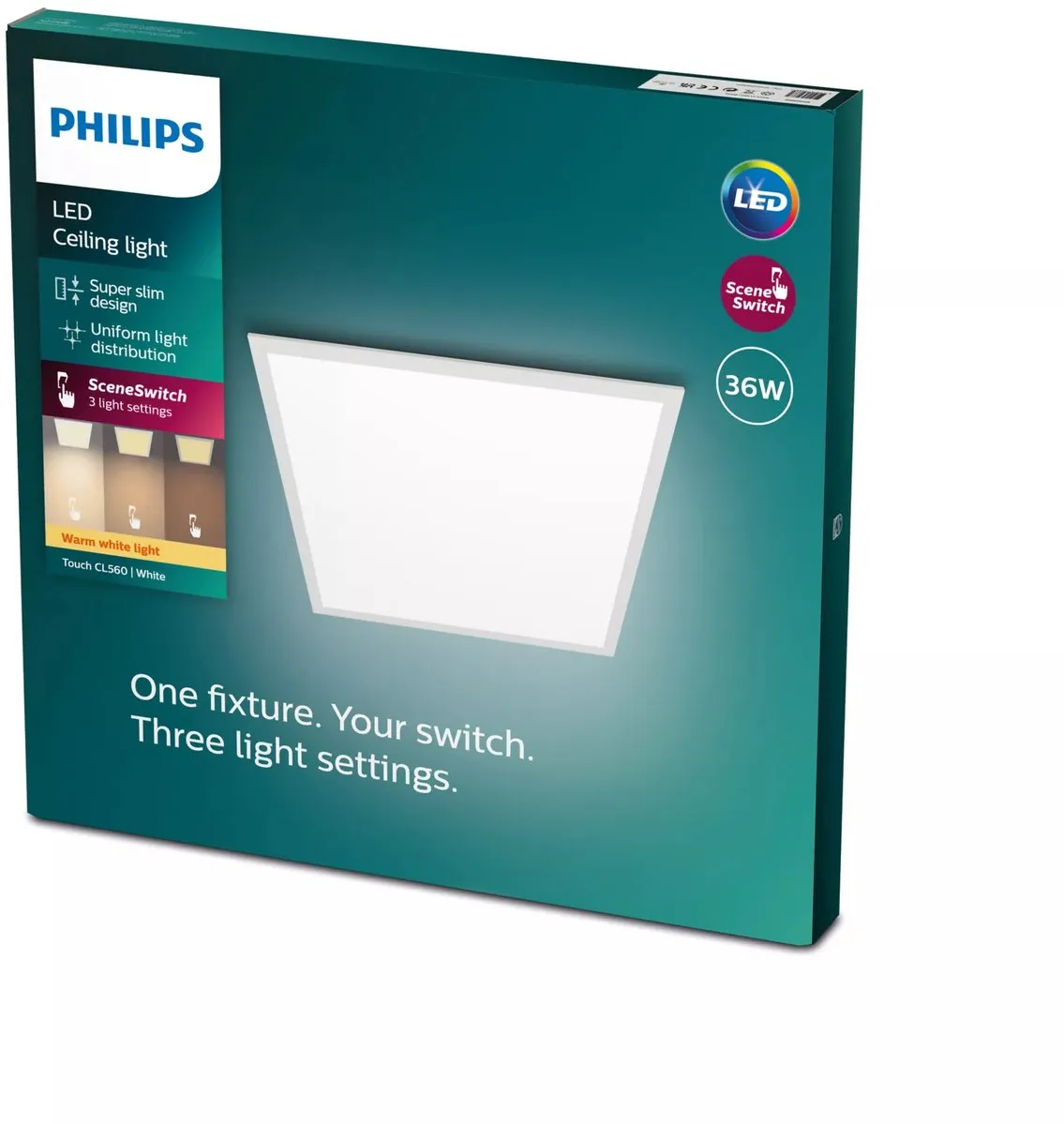 Philips Touch Plafondlamp Wit - 60cm - afbeelding 6 van 6