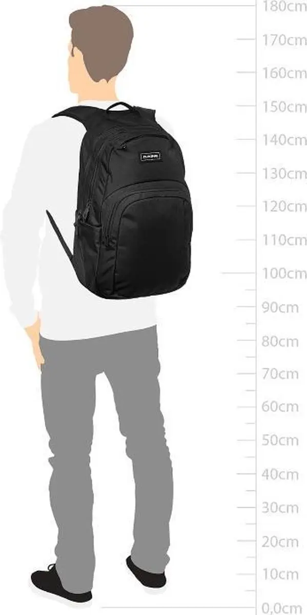 Dakine Campus M 25L Rugzak - 15 inch - 10 vakken - Zwart - afbeelding 4 van 6