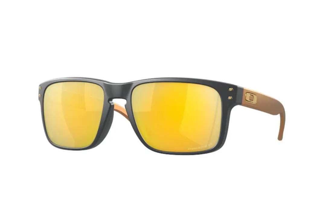 Oakley Holbrook Zonnebril - Matte Carbon / Prizm 24K Polarized - Grijs