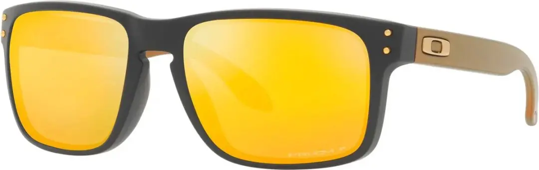 Oakley Holbrook Zonnebril - Matte Carbon / Prizm 24K Polarized - Grijs
