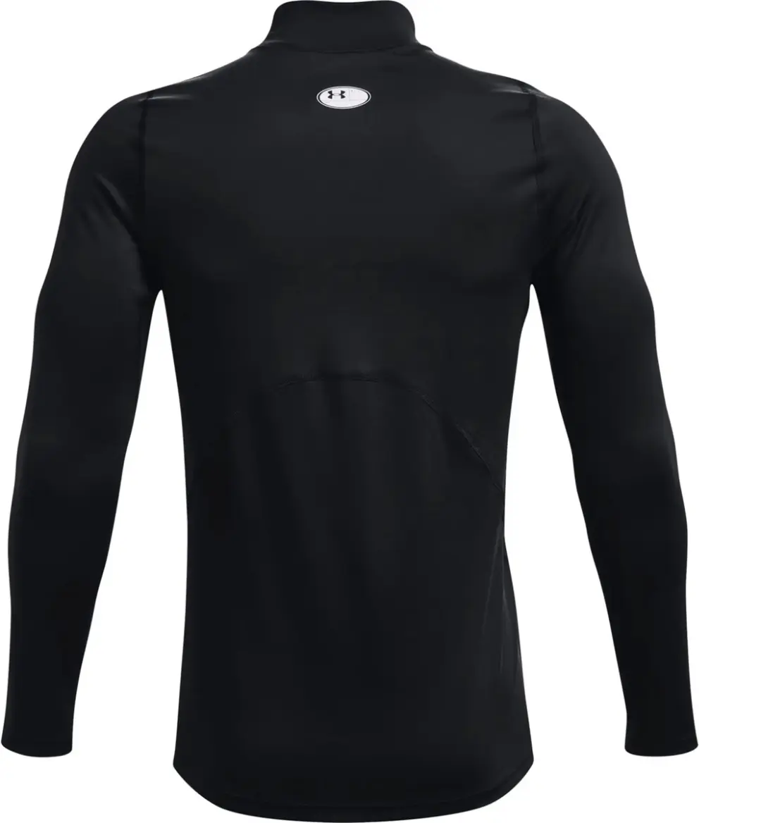 Under Armour UA CG Armour Fitted Mock Heren Sporttrui S - Zwart/Wit