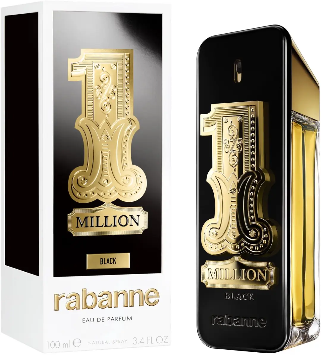 Paco Rabanne 1 Million Black Vloeibare Parfum 100ml - afbeelding 4 van 6