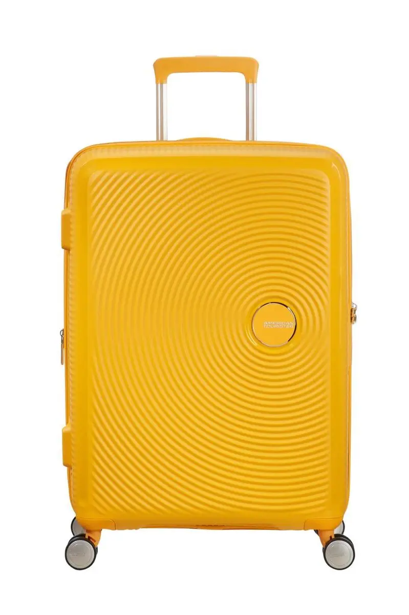 American Tourister Soundbox Spinner 67/24 Koffer - 81L - Golden Yellow - afbeelding 3 van 6