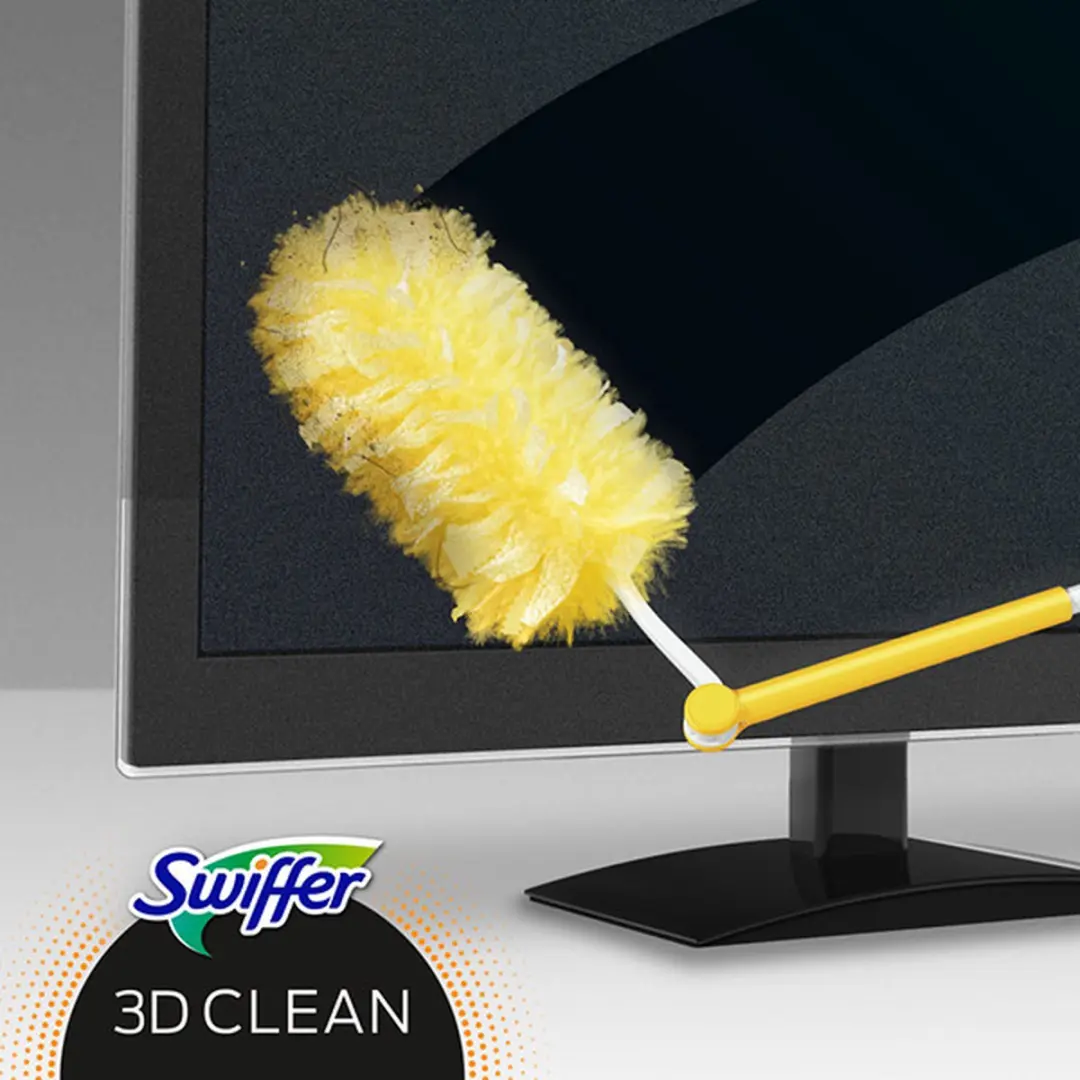 Swiffer Duster Navulling 360° - 5 Stofdoekjes Geel - afbeelding 4 van 6