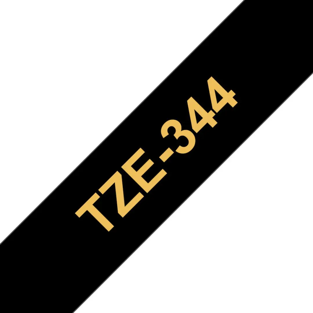 Brother P-Touch TZE-344 Labelprinter - 18mm - Zwart - afbeelding 6 van 6