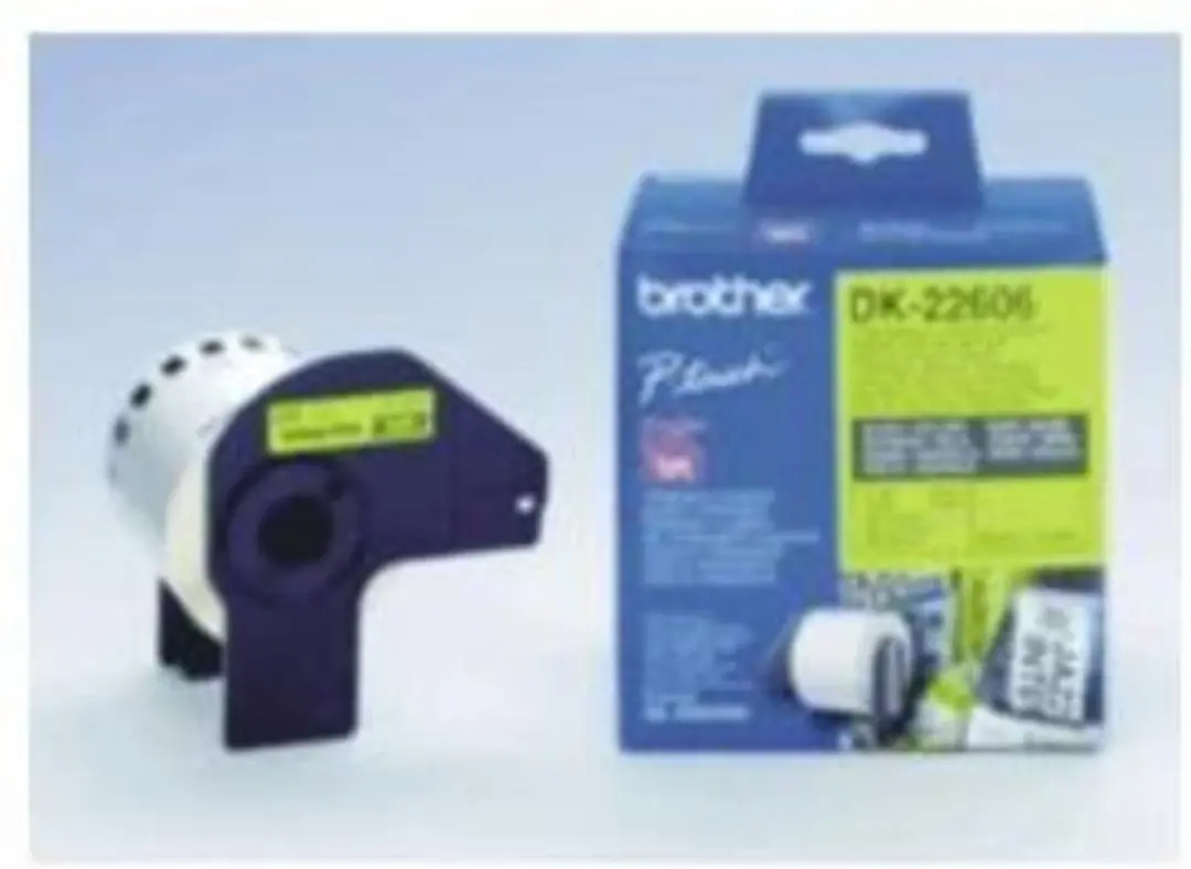Brother DK-22606 Filmtape Zelfklevend - Geel - afbeelding 6 van 6
