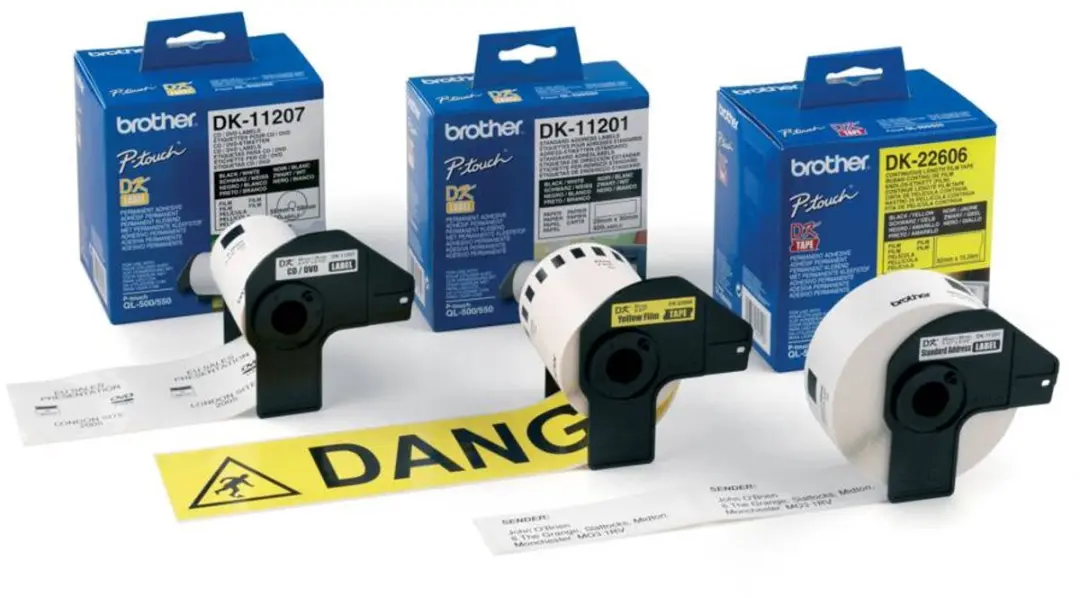 Brother DK-22606 Filmtape Zelfklevend - Geel - afbeelding 3 van 6