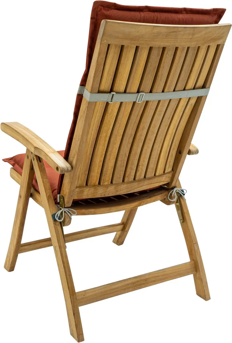 Madison Tuinstoelkussen 123x50cm - Panama - Rood - afbeelding 3 van 6