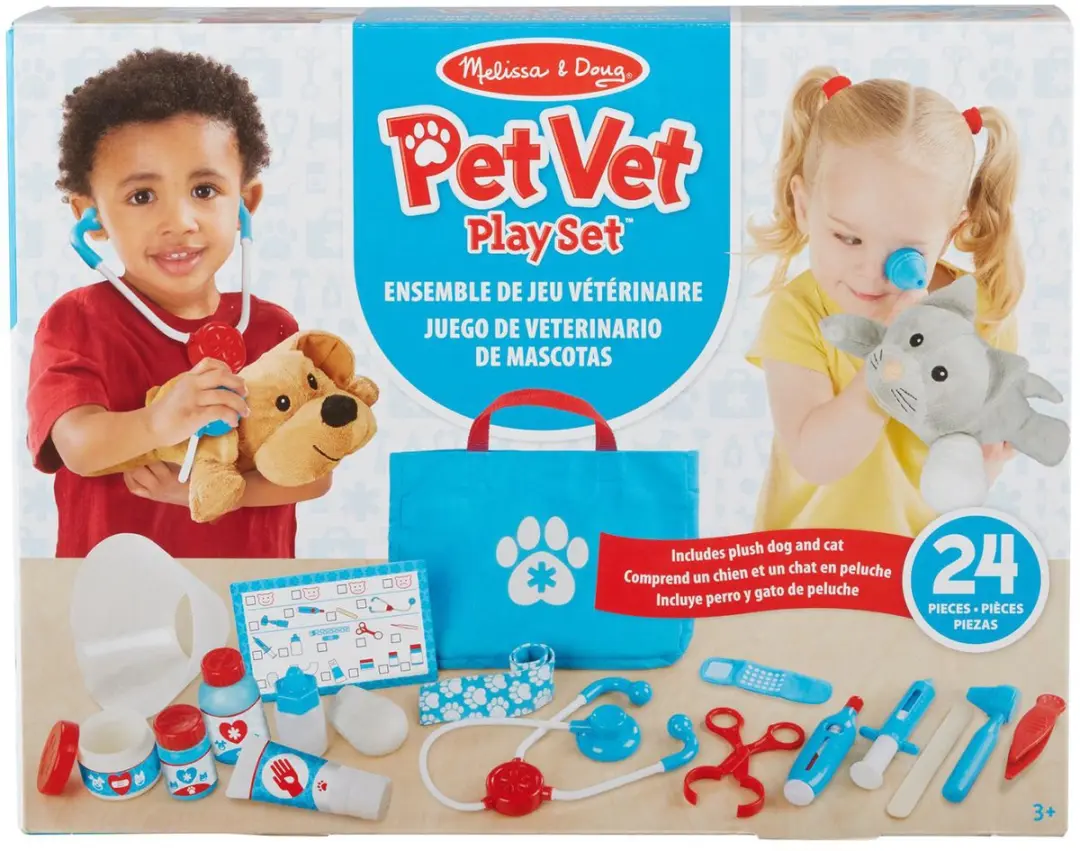 Spin Master Melissa & Doug Dierenarts Speelset 24-delig