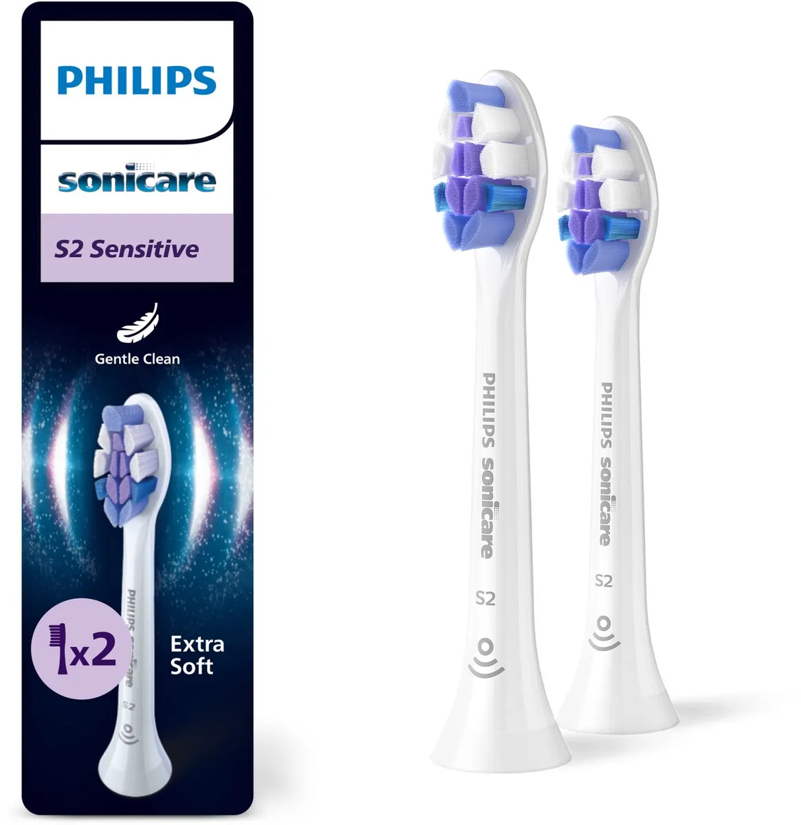 Philips Sonicare Optimal Sensitive HX6052/87 Opzetborstels - 2 Stuks