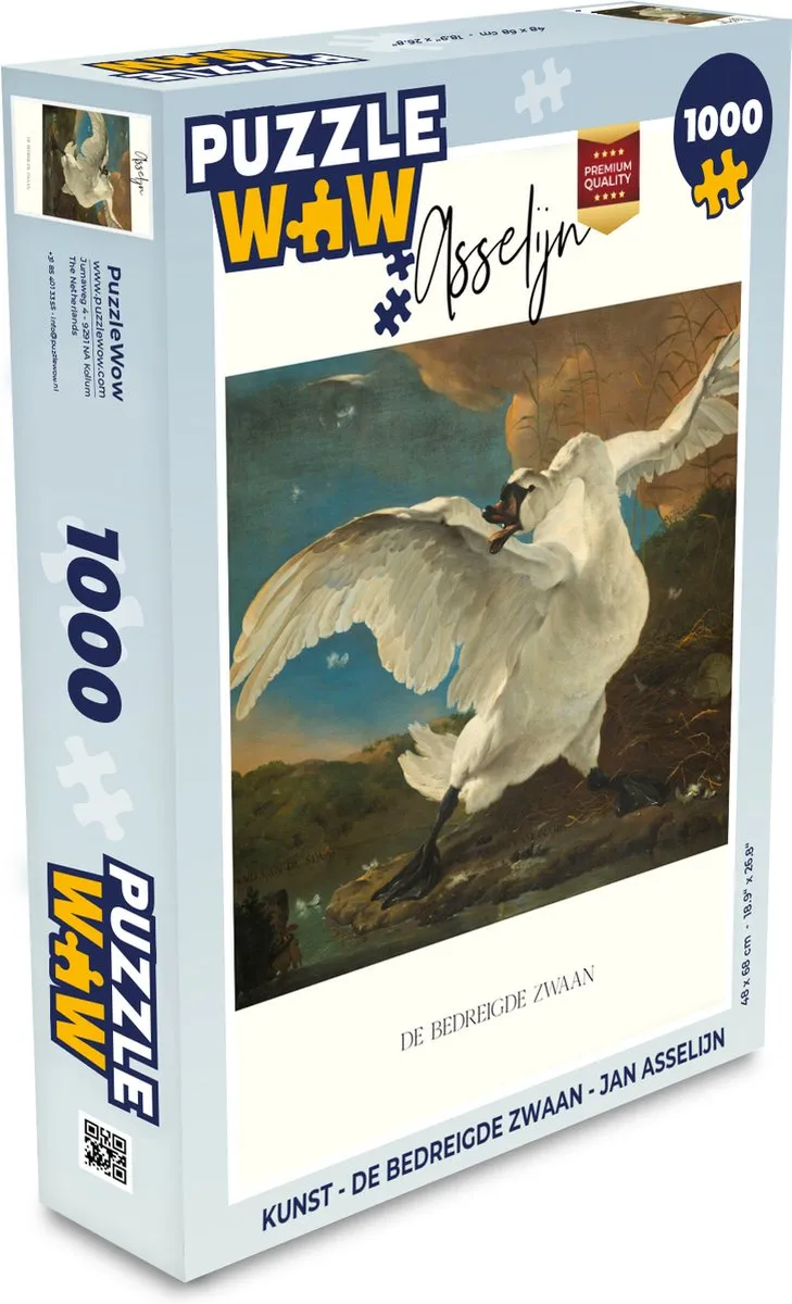 PuzzleWow De bedreigde zwaan Legpuzzel 1000 Stuks