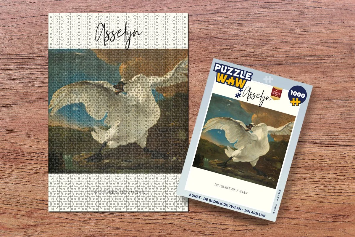 PuzzleWow De bedreigde zwaan Legpuzzel 1000 Stuks - Multicolor