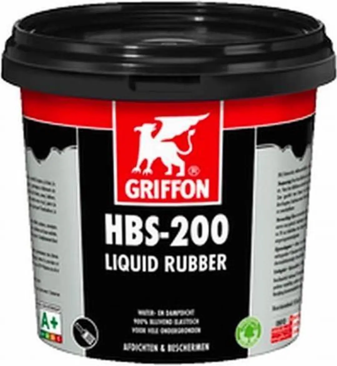 Griffon Vloeibaar Rubber HBS-200 1L - Zwart - afbeelding 5 van 6