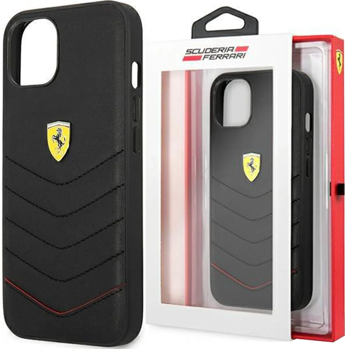 Ferrari iPhone 13 Mini Hoesje - Effen Zwart