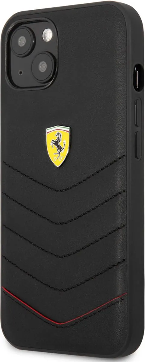 Ferrari iPhone 13 Mini Hoesje - Effen Zwart - afbeelding 6 van 6