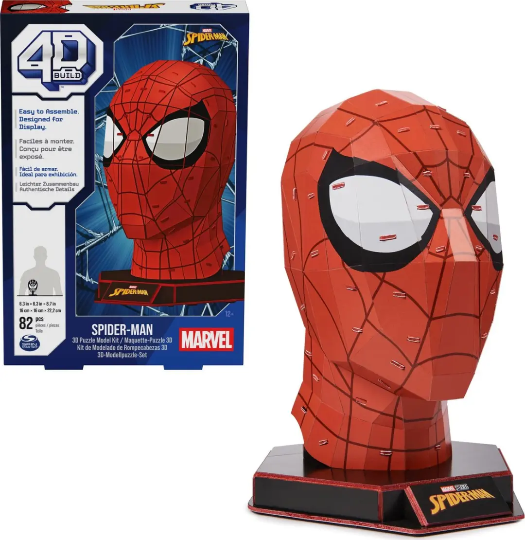 Spin Master Marvel 4D Build Spider-Man 3D Puzzel 82 Stuks