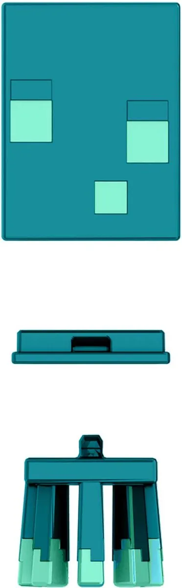 Minecraft Mob Heads Minis HDW03 - Speelfiguur - Turquoise