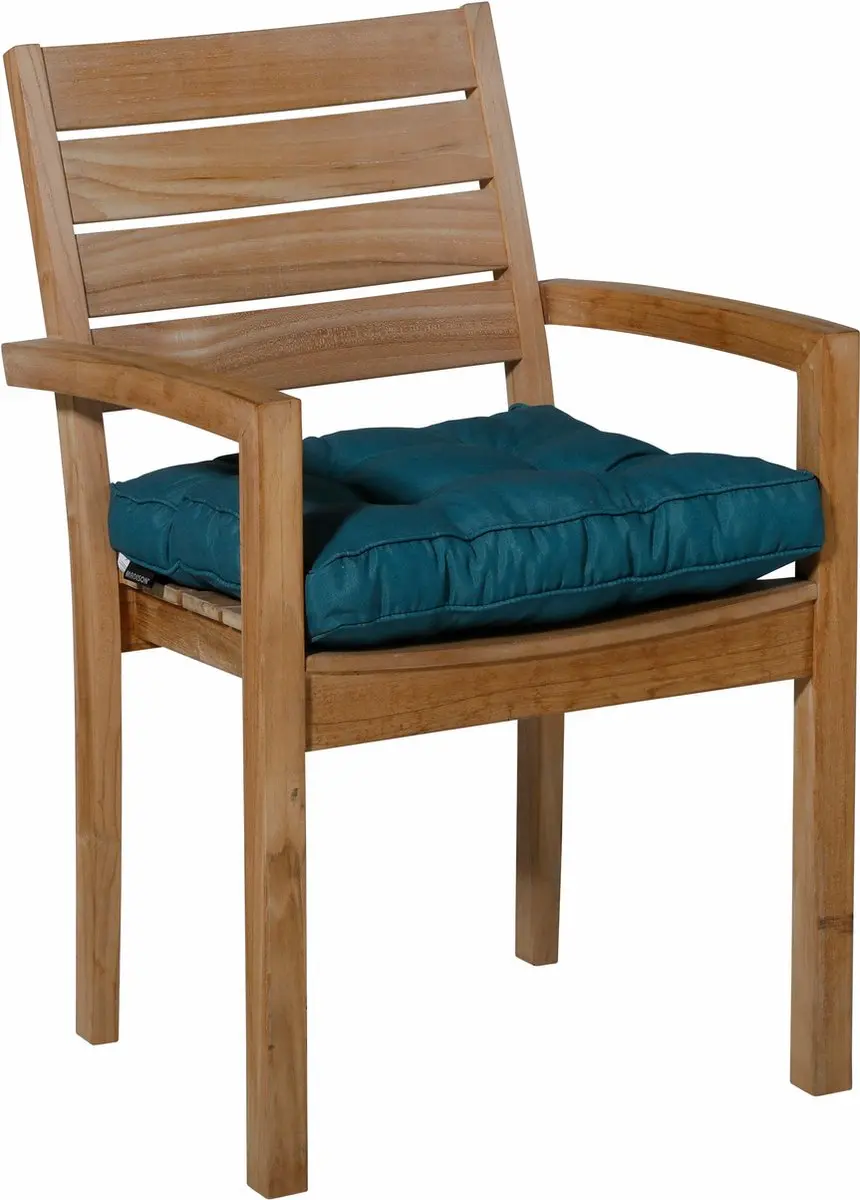 Madison Florance Zitkussen 47x47cm - Blauw - afbeelding 3 van 4