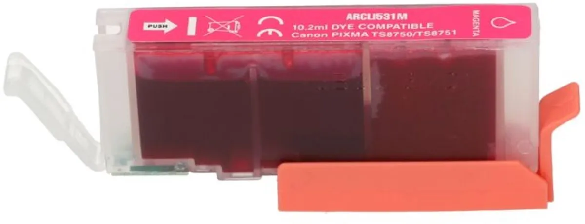 PrintAbout CLI-531M Inktcartridge - Magenta - 10.2ml - Canon