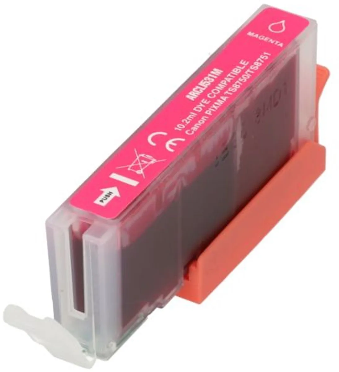 PrintAbout CLI-531M Inktcartridge - Magenta - 10.2ml - Canon