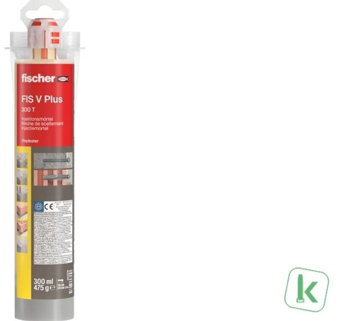 Fischer FIS V Plus 300 T Injectiemortel - 300ml - M8 - afbeelding 4 van 4