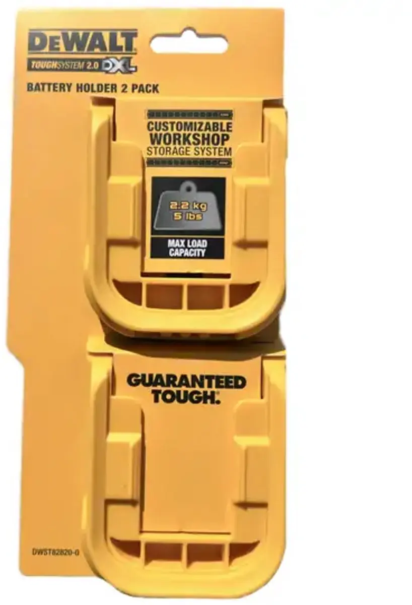 DeWalt DWST82820-0 Accuhouder - 2 Stuks - Geel/Zwart - afbeelding 2 van 3