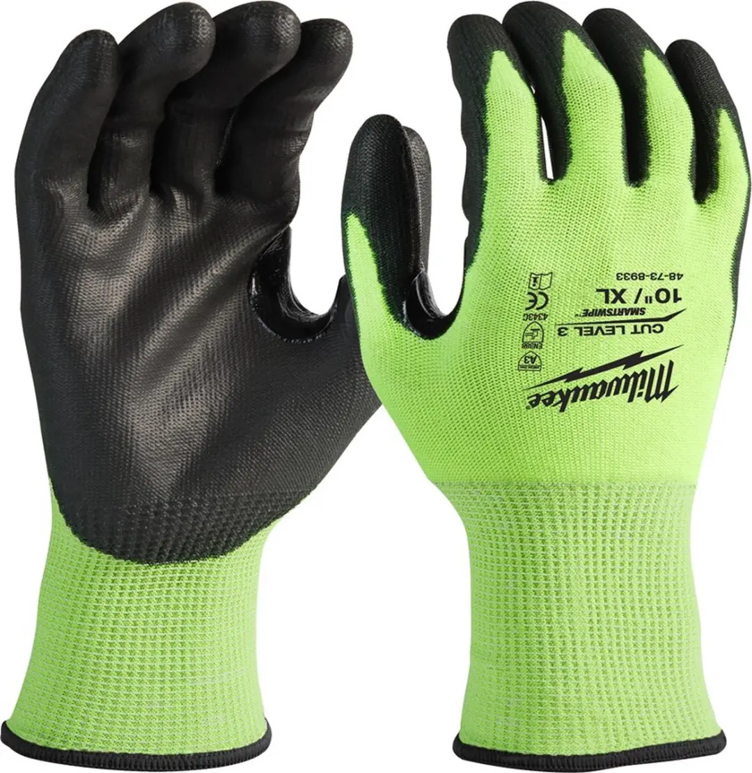 Milwaukee Hi-Vis Werkhandschoenen Snijklasse 3/C