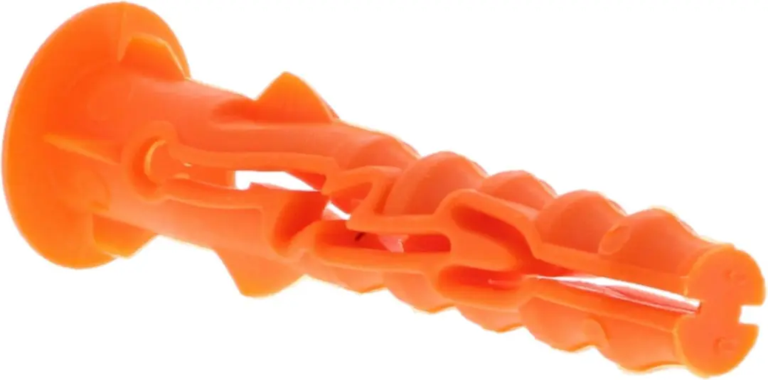 Spit Nylon Plug d.6x30 met kraag 6mm - 100 Stuks - afbeelding 2 van 6