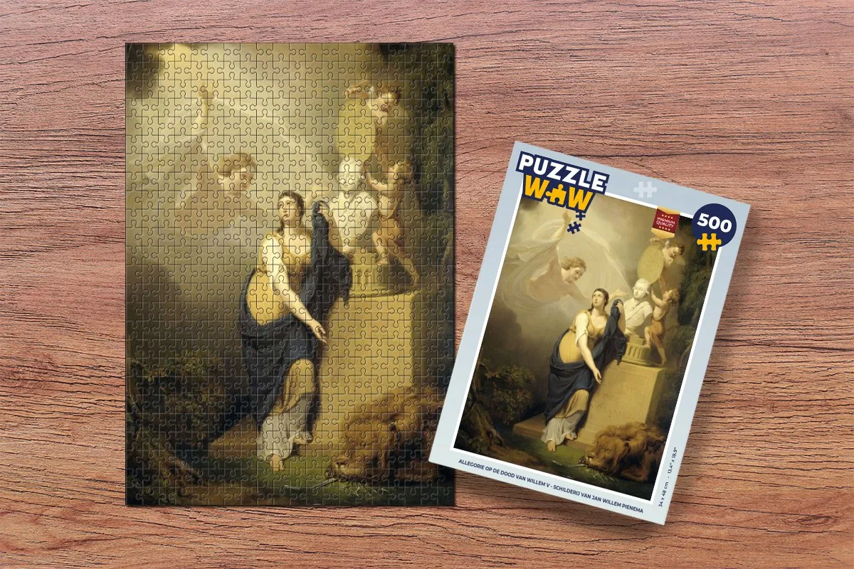 PuzzleWow Alrie op de dood van Willem V Legpuzzel 500 Stuks - Multicolor
