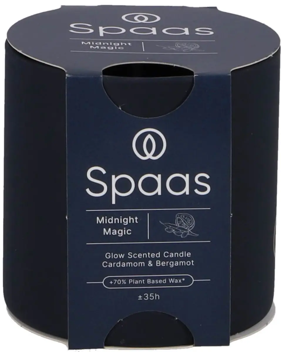 Spaas Geurkaars Midnight Magic - 35 Uren