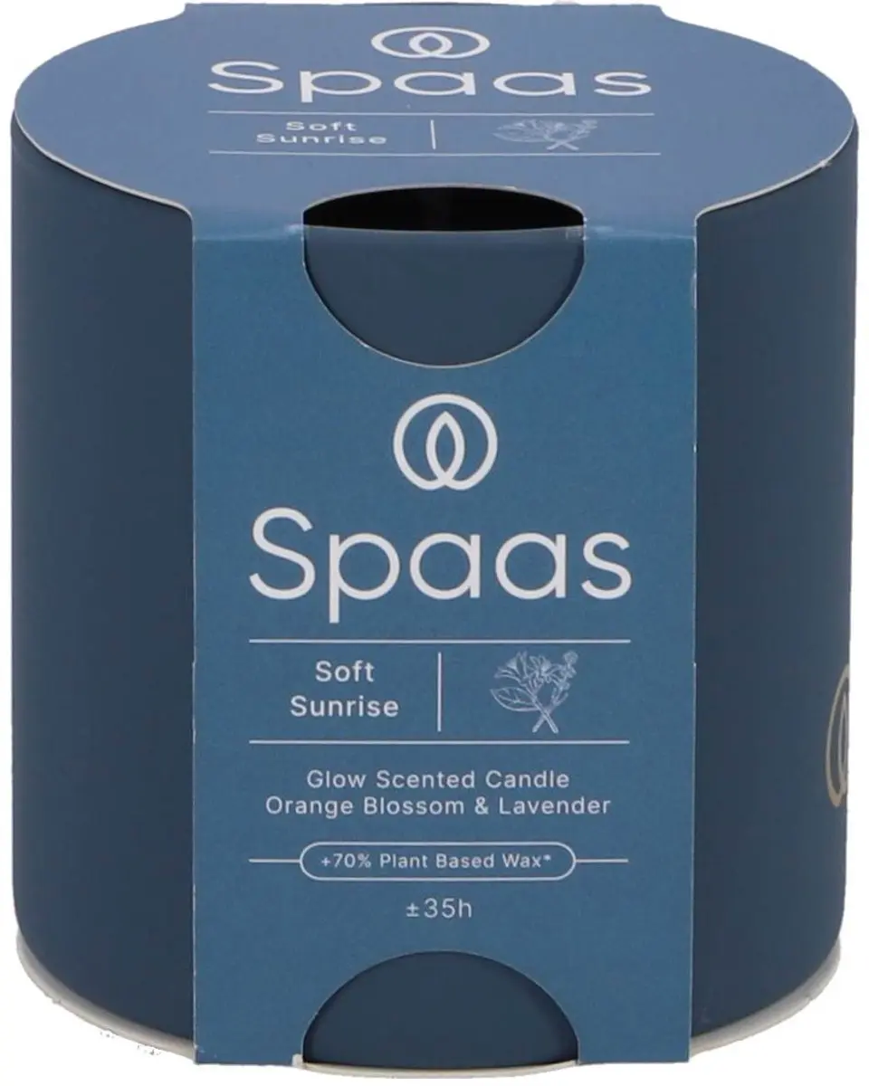 Spaas Glow Geurkaars Lavendel Oranjebloesem 6 Stuks - 35 Uur