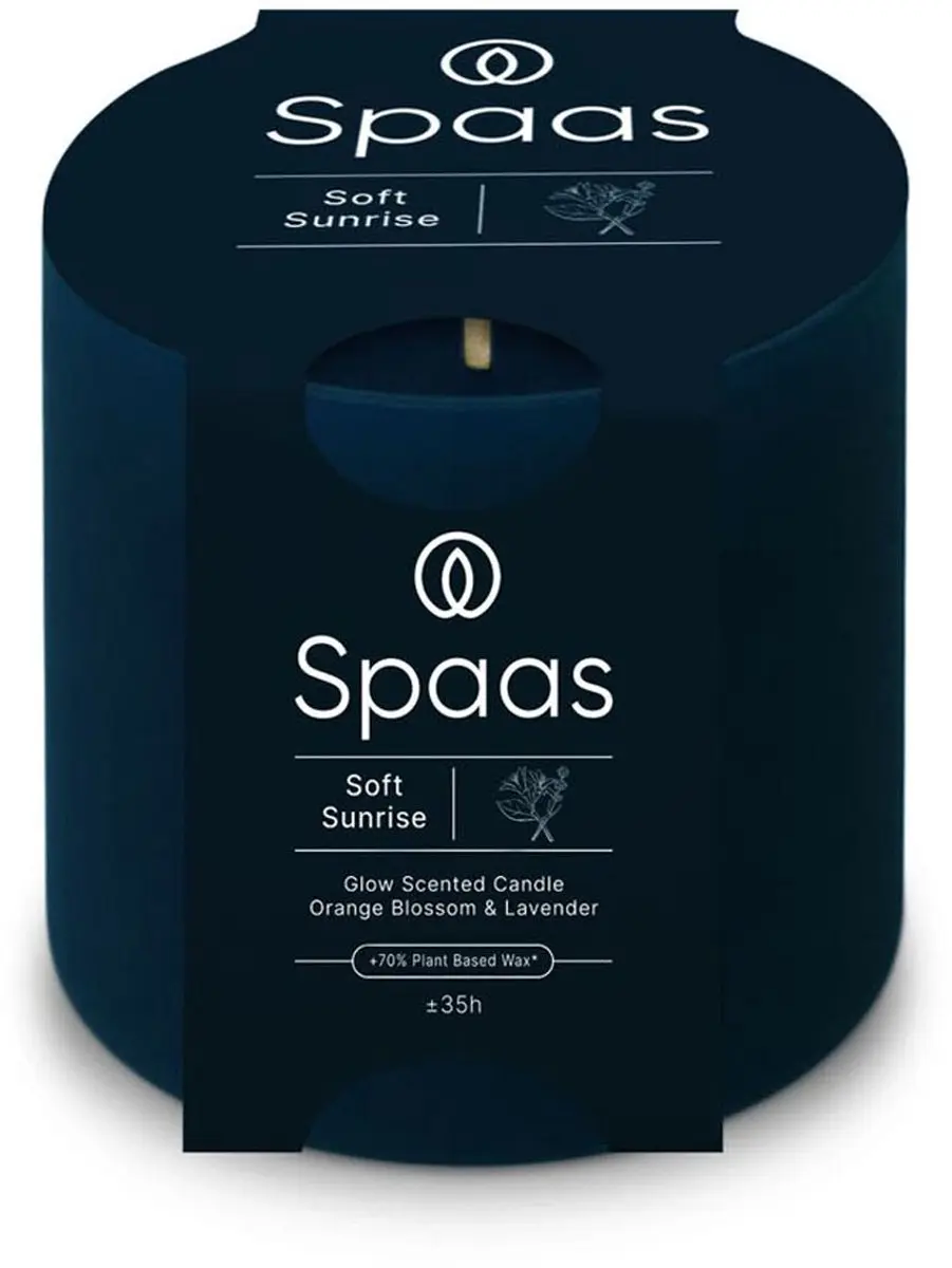 Spaas Glow Geurkaars Lavendel Oranjebloesem 6 Stuks