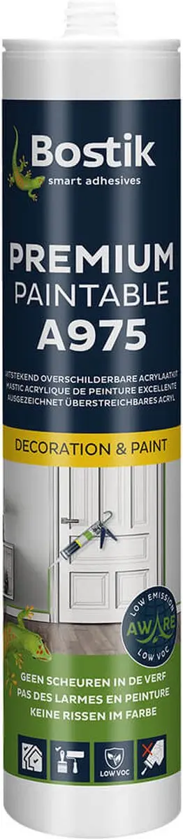 Bostik A975 Acrylkit wit overschilderbaar 310ml