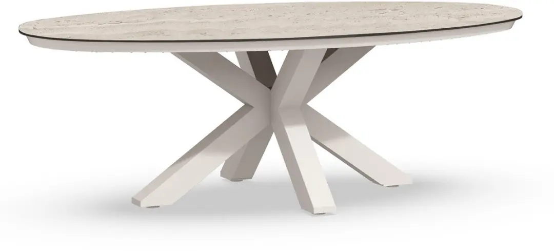 Tierra Outdoor Tuintafel Oblong Travertin