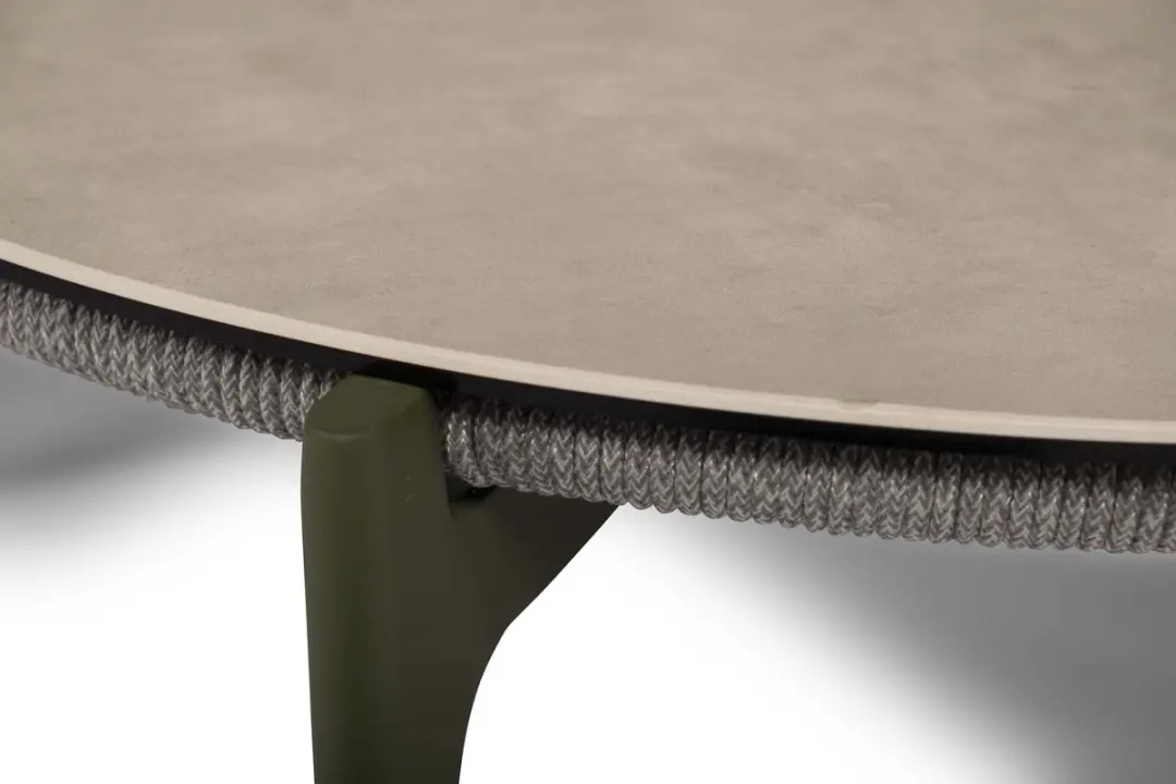 Tierra Outdoor Montreal Loungetafel Hoekbank - 5 Zitplekken - Groen/Lichtgrijs - afbeelding 4 van 5