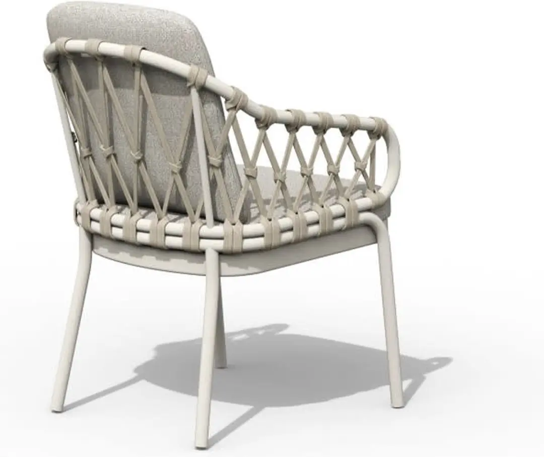 Tierra Outdoor Natal Dining Chair - Creme wit - afbeelding 2 van 2