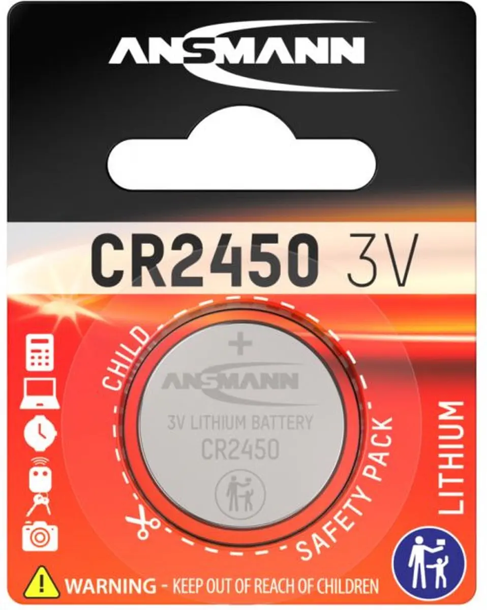 Ansmann Sigma CR2450 Knoopcel 3V - 10mAh - afbeelding 6 van 6
