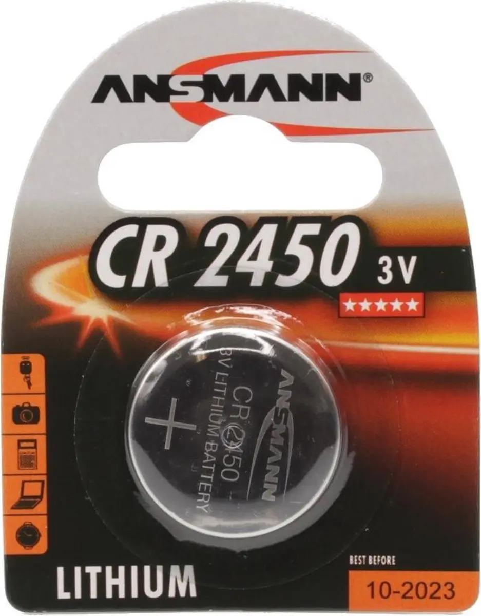 Ansmann Sigma CR2450 Knoopcel 3V - 10mAh - afbeelding 4 van 6