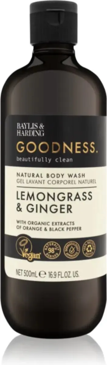 Baylis & Harding Goodness Body Wash Lemongrass & Ginger 500ml