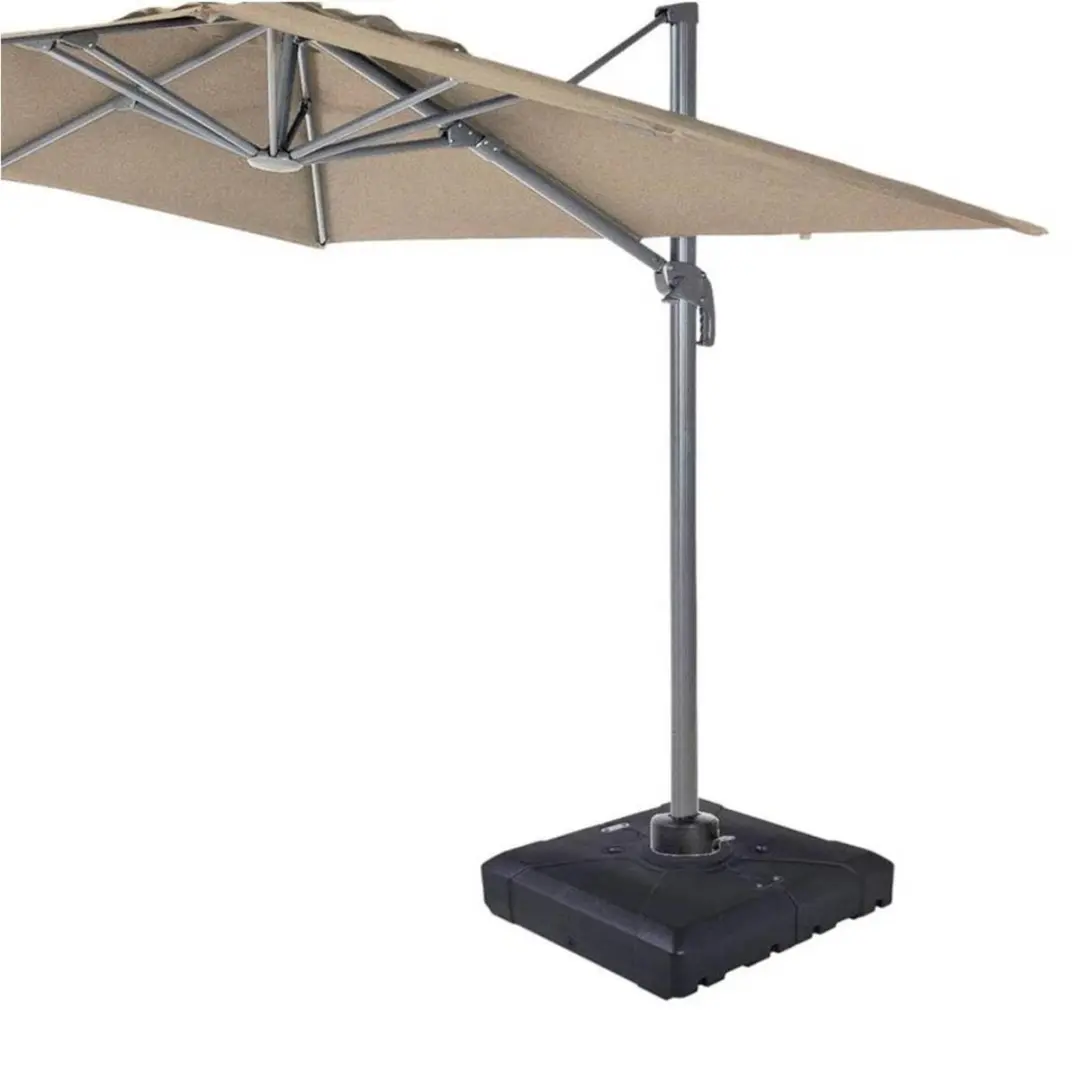 Tierra Outdoor Waterbase Parasolvoet 82x82x18cm - Zwart - afbeelding 3 van 3