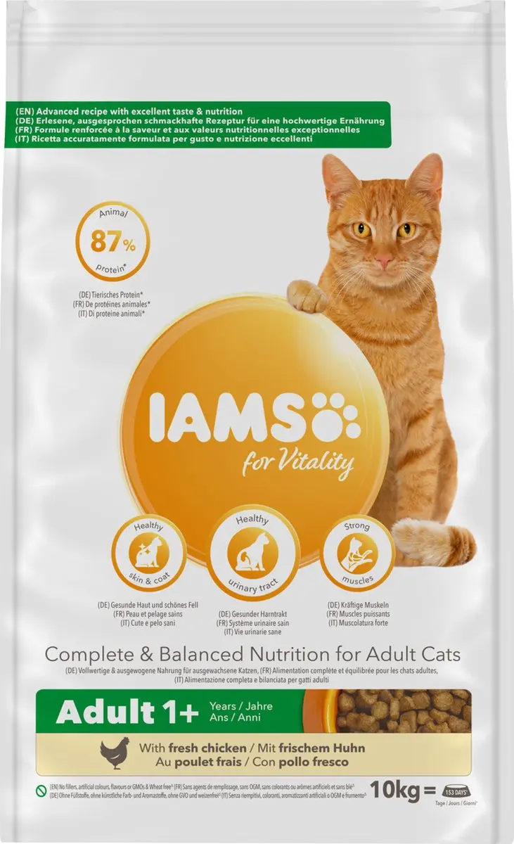 Iams Proactive Health Adult Kattenvoer Kip 10kg