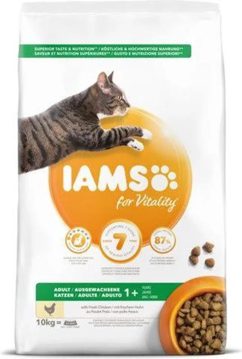 Iams Proactive Health Adult Kattenvoer Kip 10kg