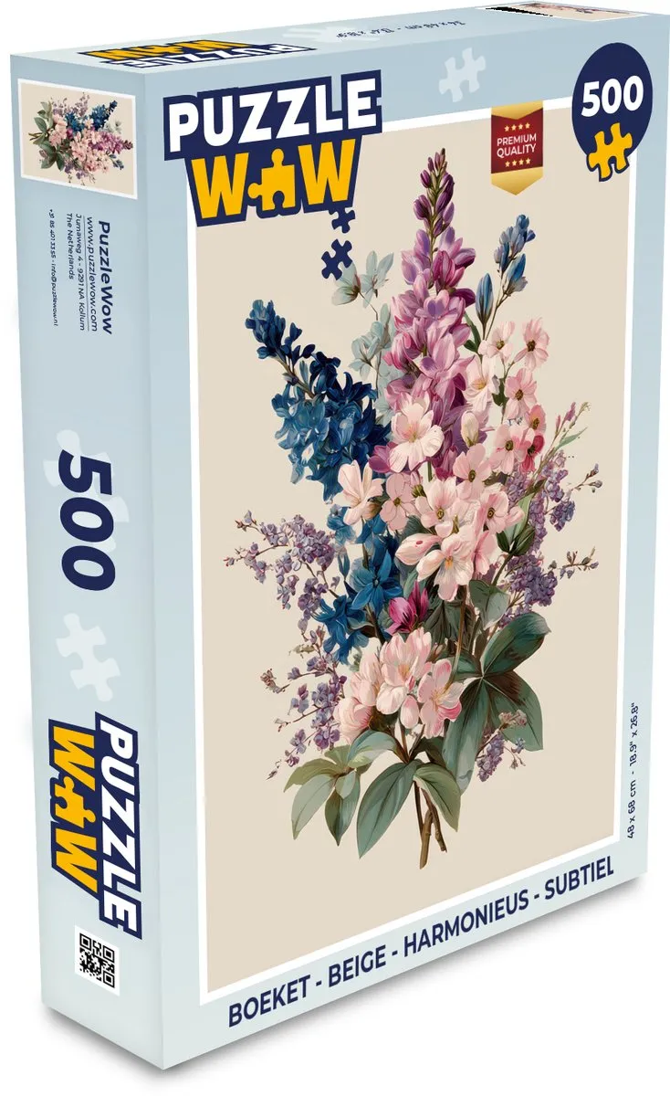 PuzzleWow Legpuzzel Boeket 500 Stuks