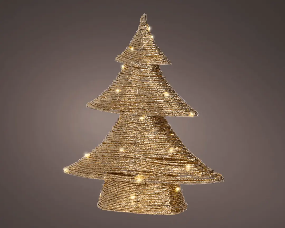 Lumineo Gouden Kerstboom 40cm