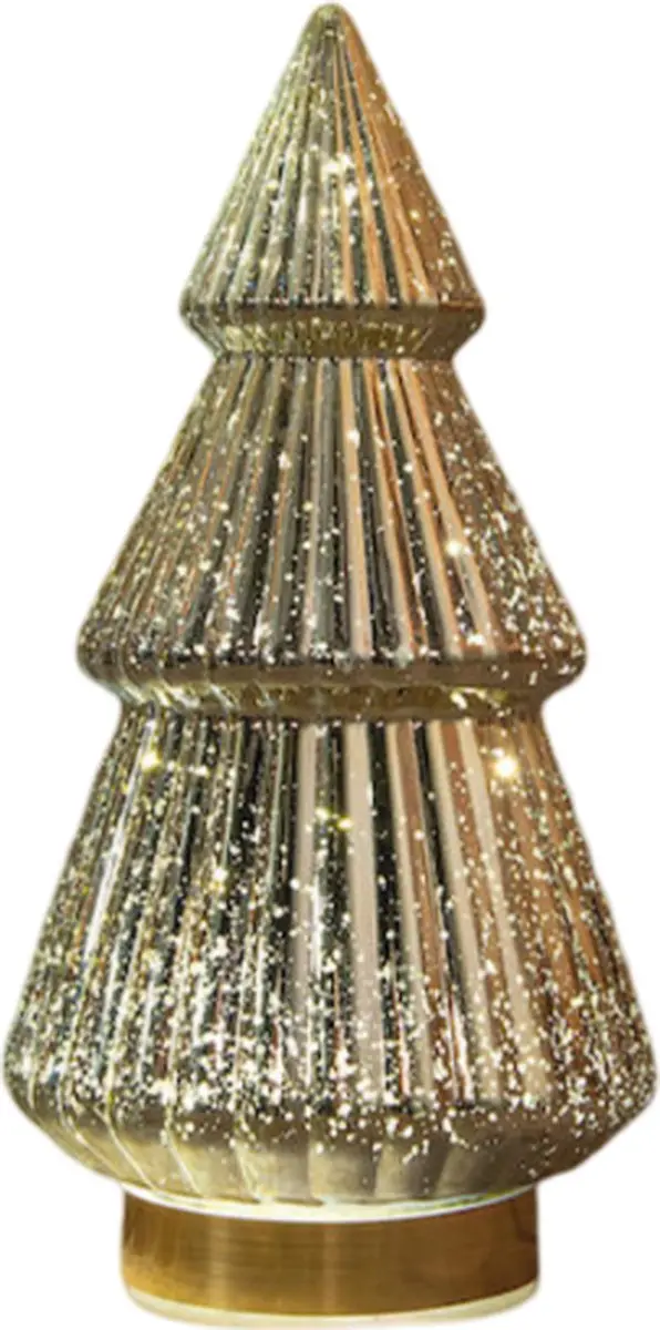 Anna's Collection Kerstboompje Glas 10LED Warm Wit